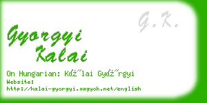 gyorgyi kalai business card